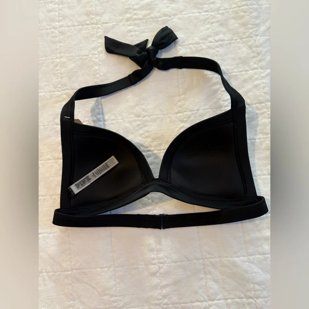 Victoria Secret PINK Black Triangle Bikini Top